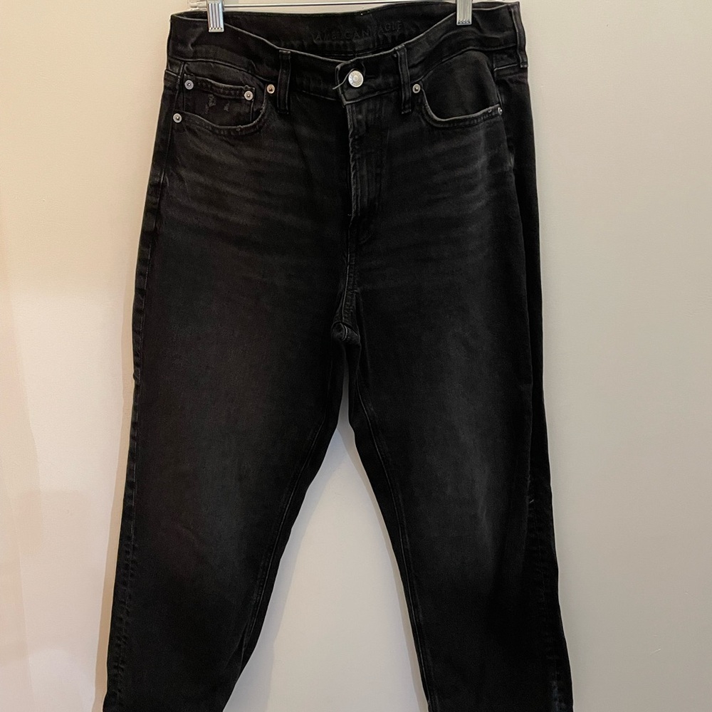 American Eagle Outfitters Women's Black High Rise Jeans